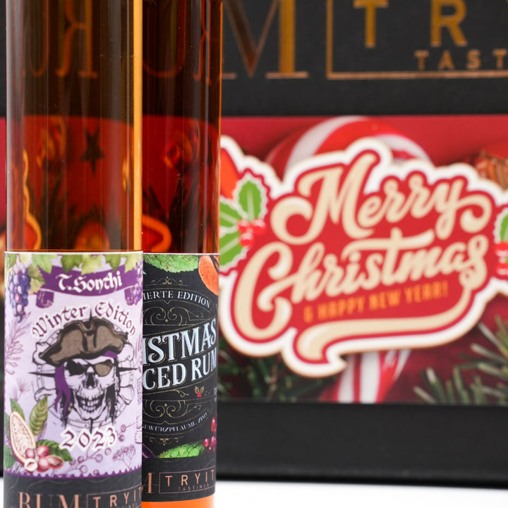 Weihnachts Rum-Set als Geschenk 5 x 5cl Rumproben