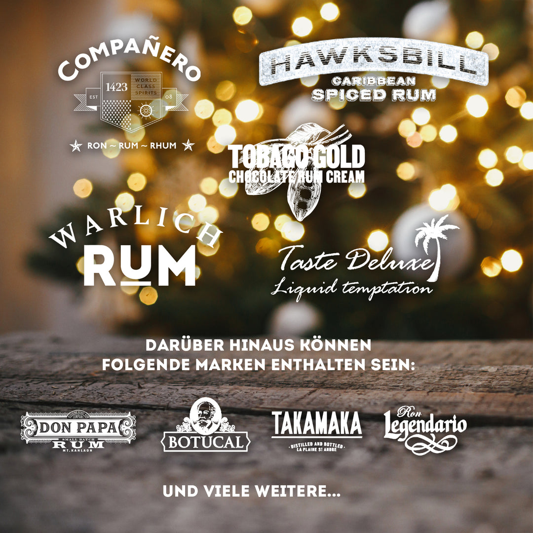 Rum-Adventskalender mit über 175 € Probenwert - 24 x 5cl