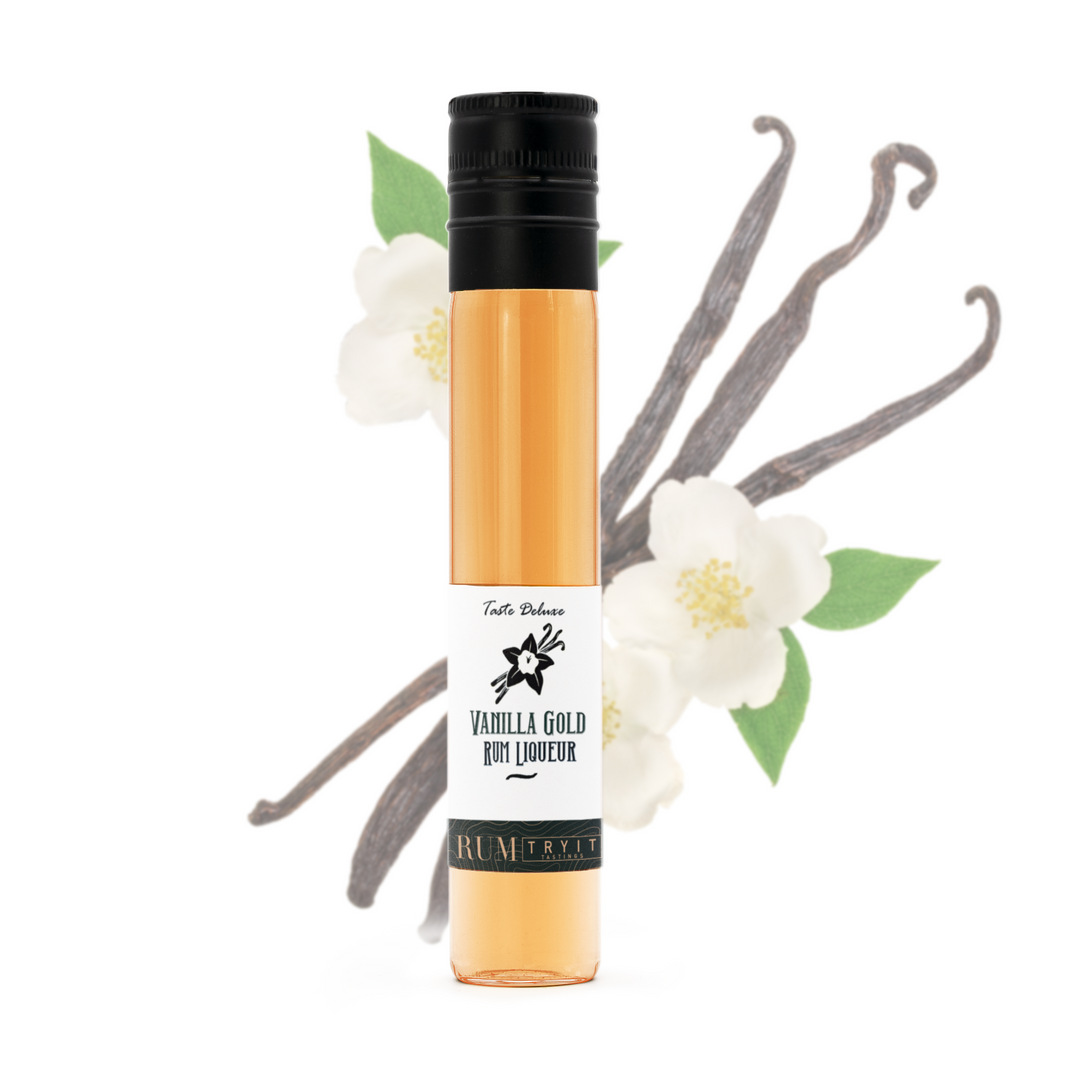 Taste DeLuxe Vanilla Gold Rumlikör - 5cl Tastingflasche - TRY IT! Tastings