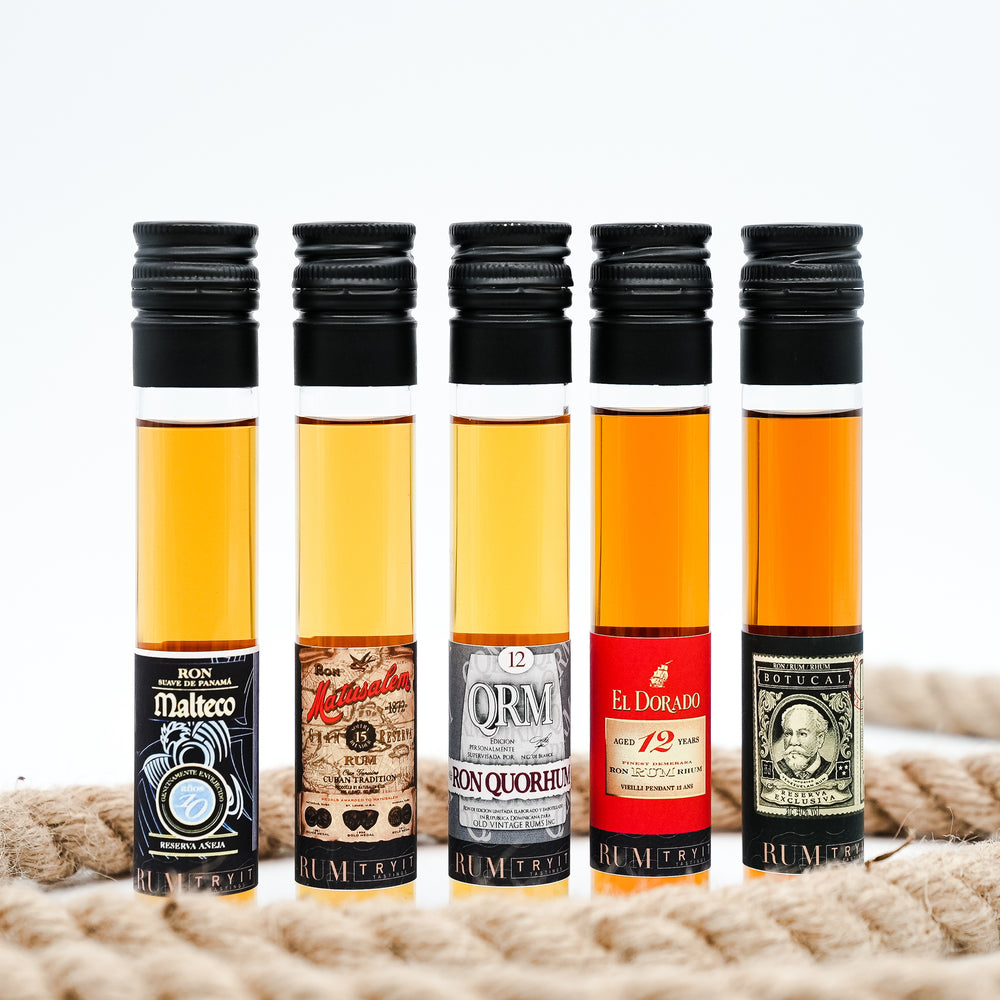 Einsteiger Rum Probierset 5 x 5cl - Einsteiger Rum Probierset 5 x 5cl - TRY IT! Tastings