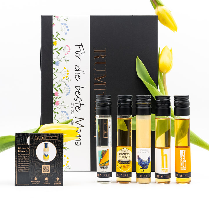"Liköre für Mama" - Rum-Tasting-Set für Muttertag