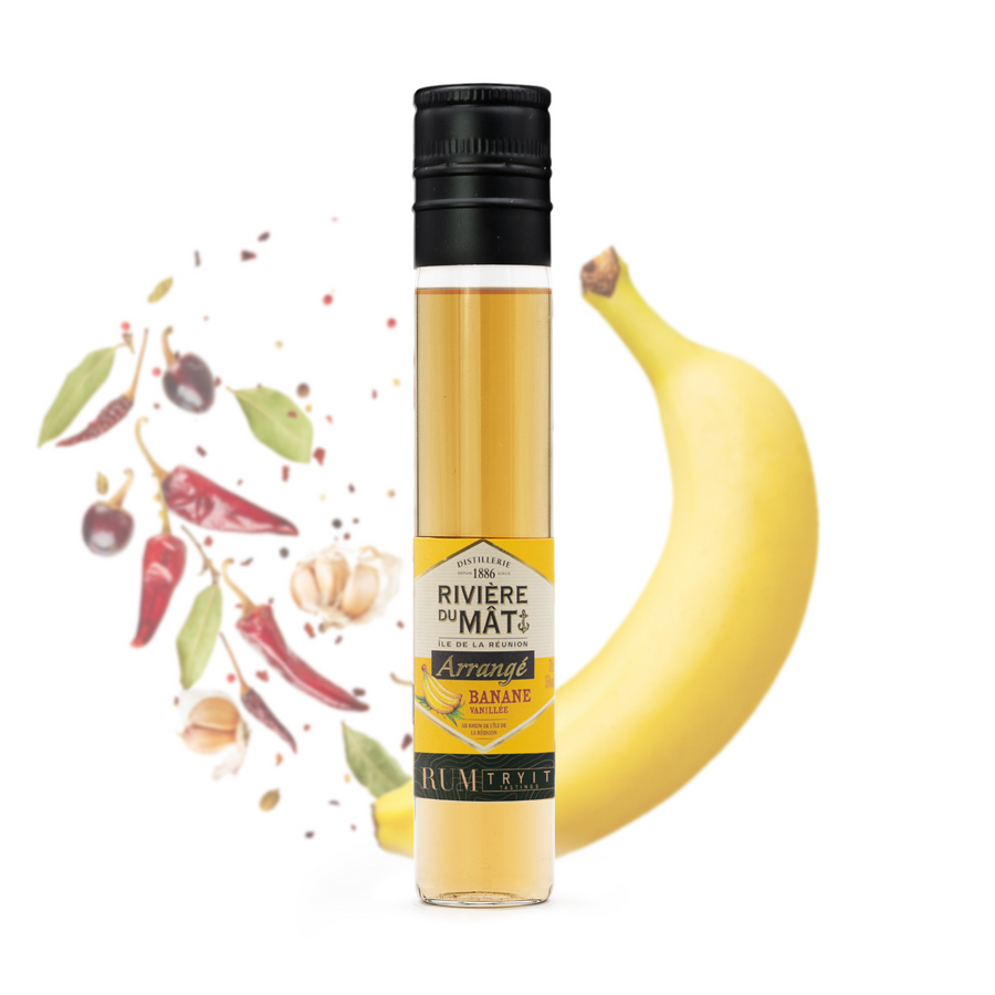 Rivière du Mât Arrangé Banane Vanillée - 5cl Tastingflasche - TRY IT! Tastings