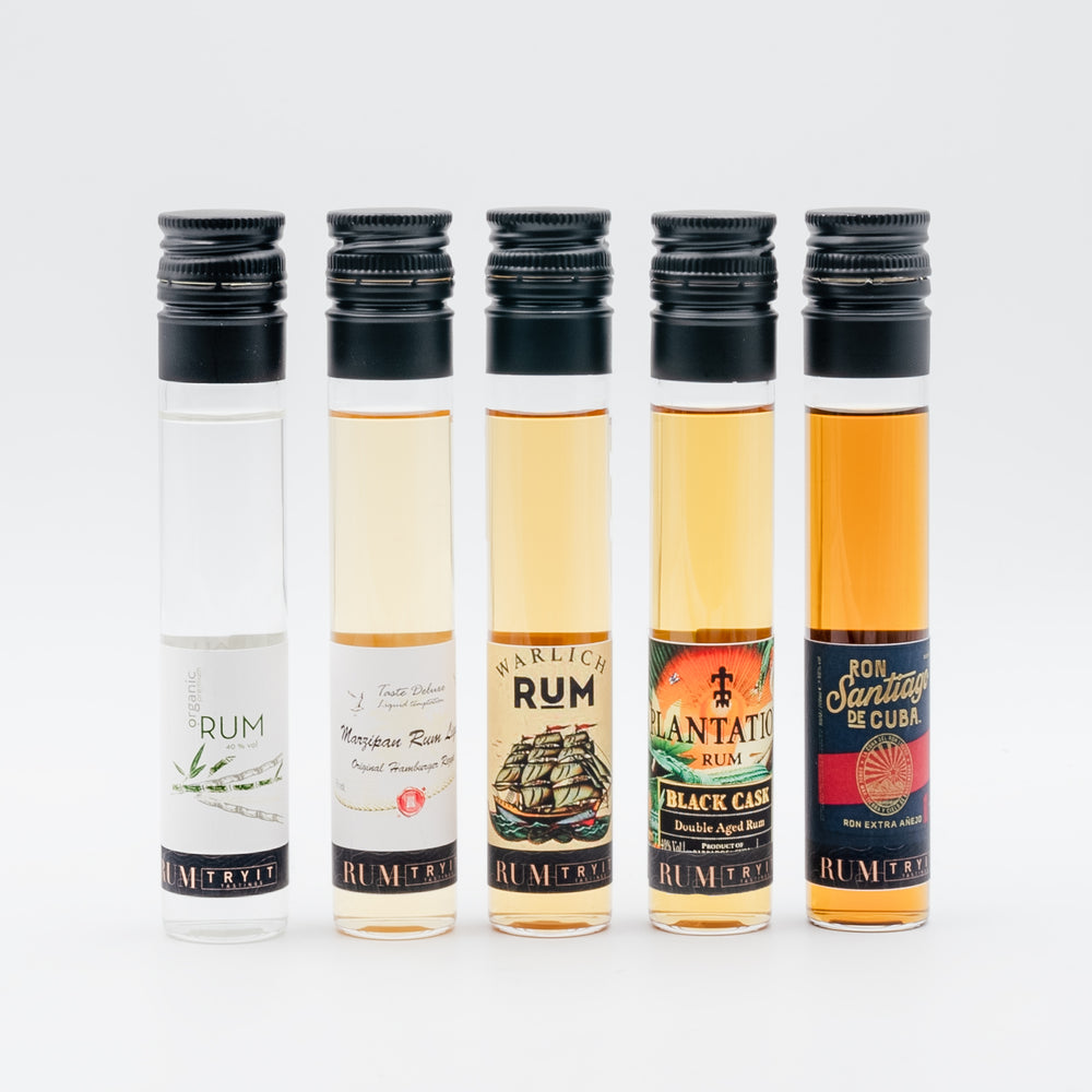 Spirits of the World - 5 x 5cl Tasting Set - Spirits of the World - 5 x 5cl Tasting Set - TRY IT! Tastings