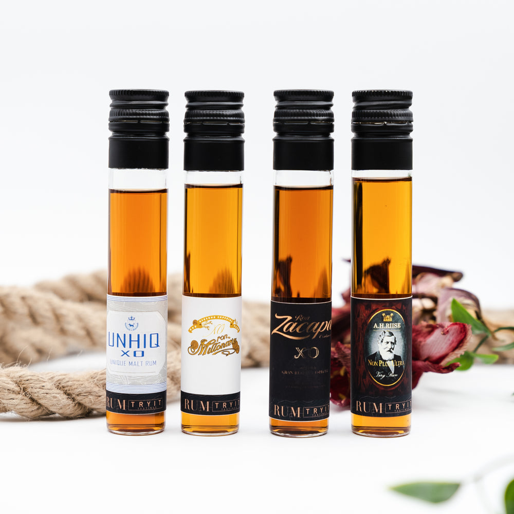 Premium Rum Set 4x 5cl Tastingset - Premium Rum Set 4x 5cl Tastingset - TRY IT! Tastings