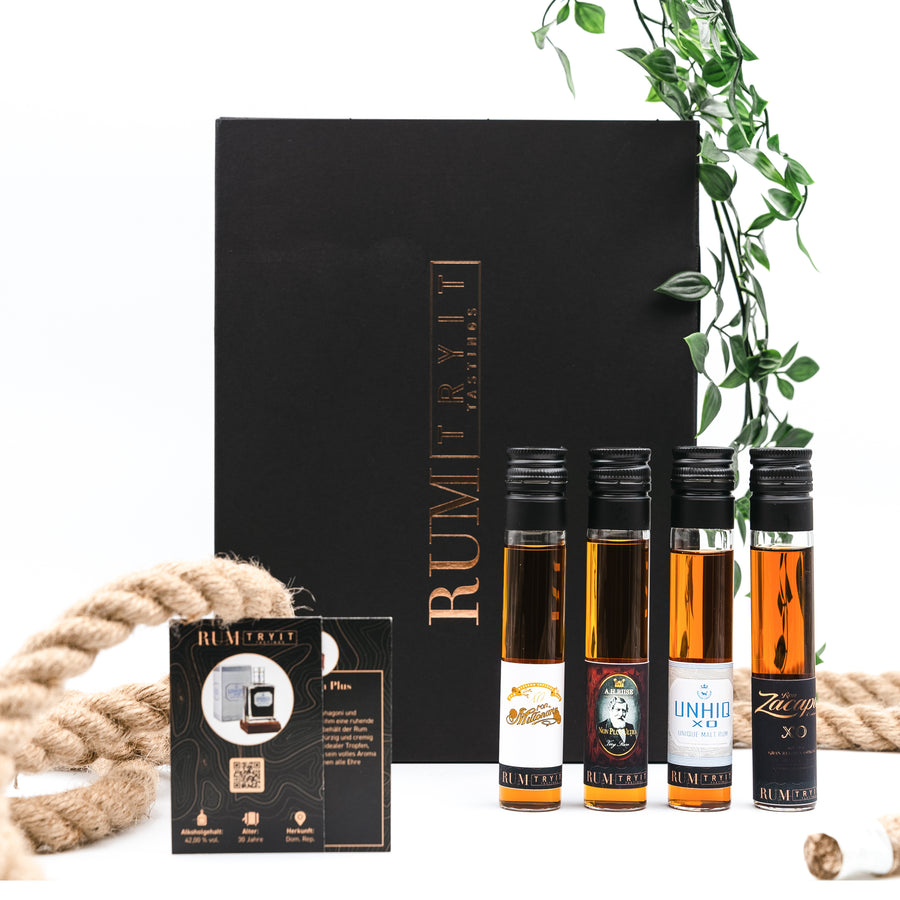 Premium Rum Set 4x 5cl Tastingset - Premium Rum Set 4x 5cl Tastingset - TRY IT! Tastings