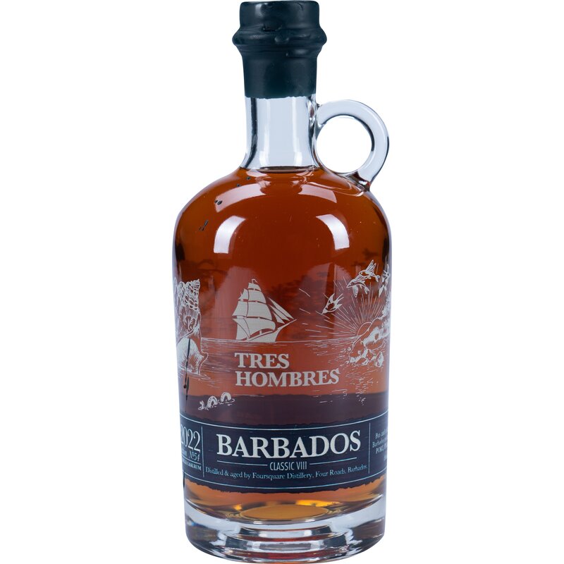 Tres Hombres - Ed. 054 - Old Bajan Rum 8 YO - 0.7L Flasche - TRY IT! Tastings
