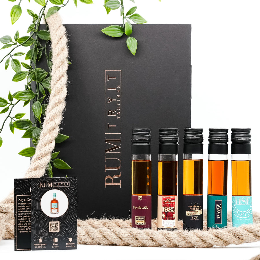 Rum für Whisky Liebhaber 5 x 5cl Tastingset - Rum für Whisky Liebhaber 5 x 5cl Tastingset - TRY IT! Tastings