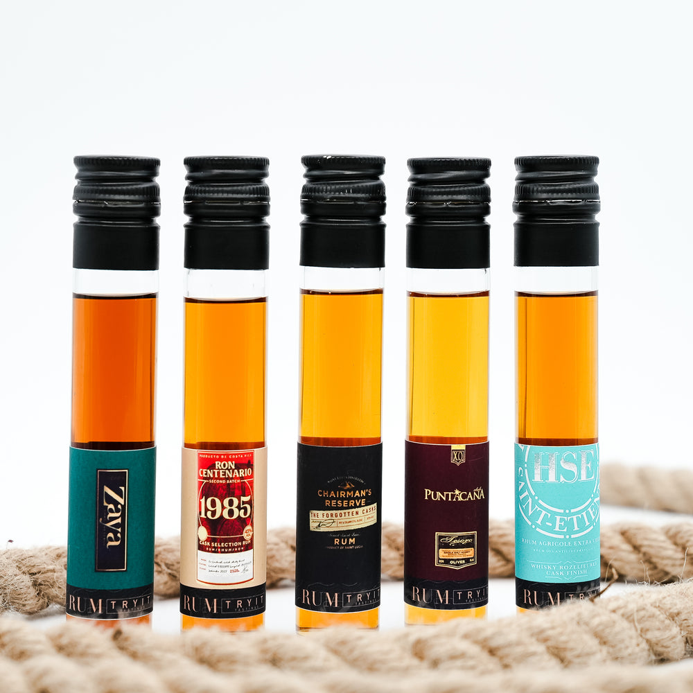 Rum für Whisky Liebhaber 5 x 5cl Tastingset - Rum für Whisky Liebhaber 5 x 5cl Tastingset - TRY IT! Tastings